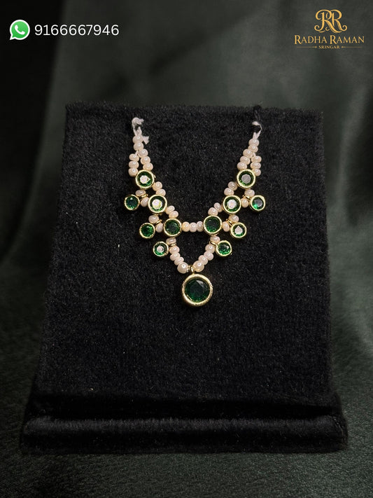 Pearl Kanthi Mala (Stone Color Variants)