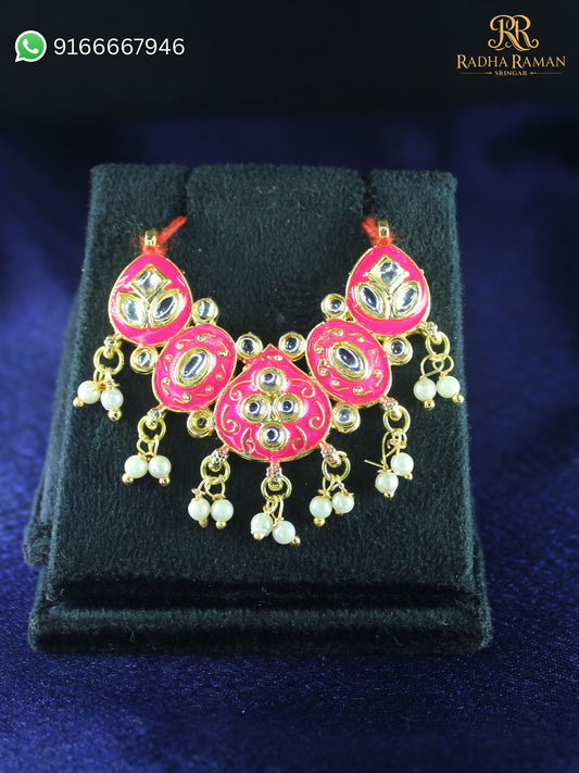 Shyam Kundan Ratna Haar – Kundan Stone | Radha Raman Shringar