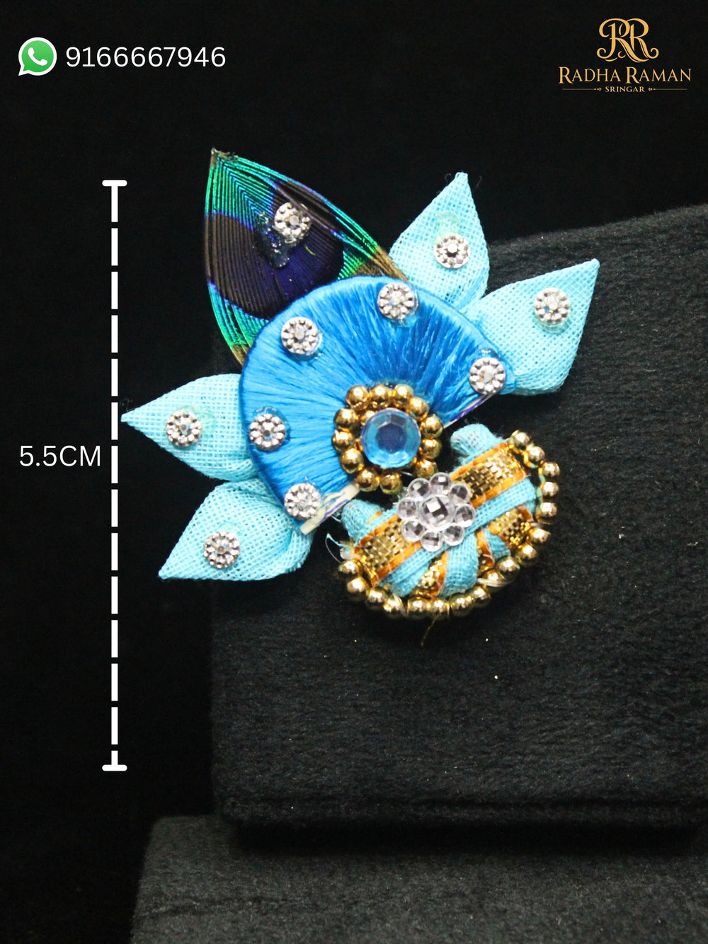 Peacock feather paag for Laddu Gopal