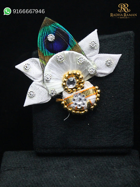 Peacock feather paag for Laddu Gopal