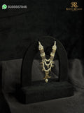 Waghnakh Pearl Mala – Triple Strand Haar for Thakurji (5 CM) | Traditional Shringar Jewellery