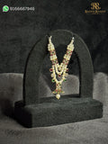 Waghnakh Pearl Mala – Triple Strand Haar for Thakurji (5 CM) | Traditional Shringar Jewellery