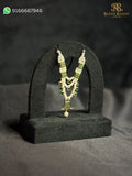 Waghnakh Pearl Mala – Triple Strand Haar for Thakurji (5 CM) | Traditional Shringar Jewellery