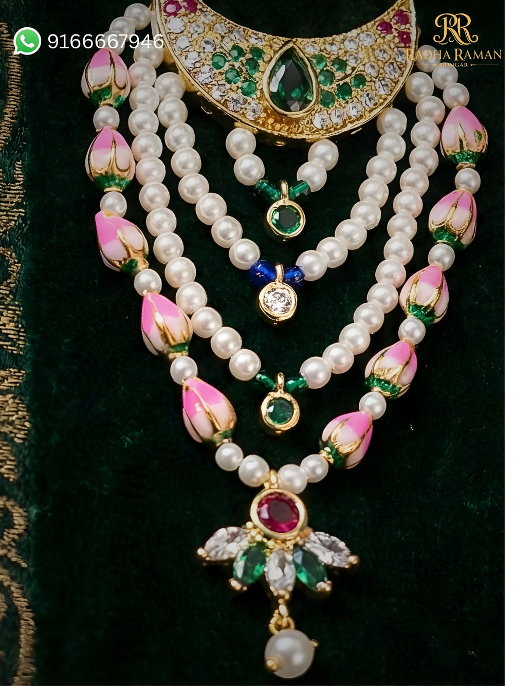 Lotus pearl haar shringar