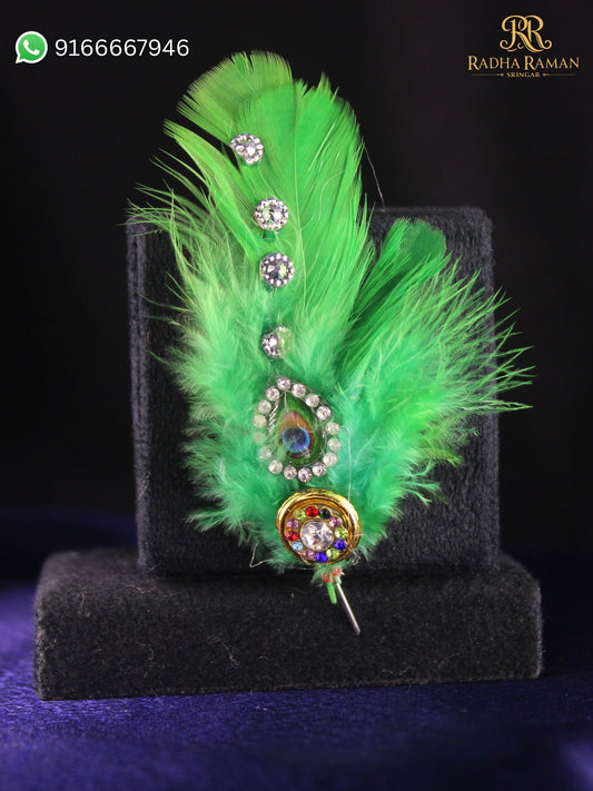 Neelkanth Mayur Katra | Laddu Gopal Resham Mastak Shringar | Radha Raman Shringar