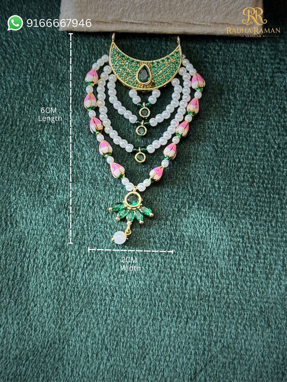 Lotus pearl haar shringar