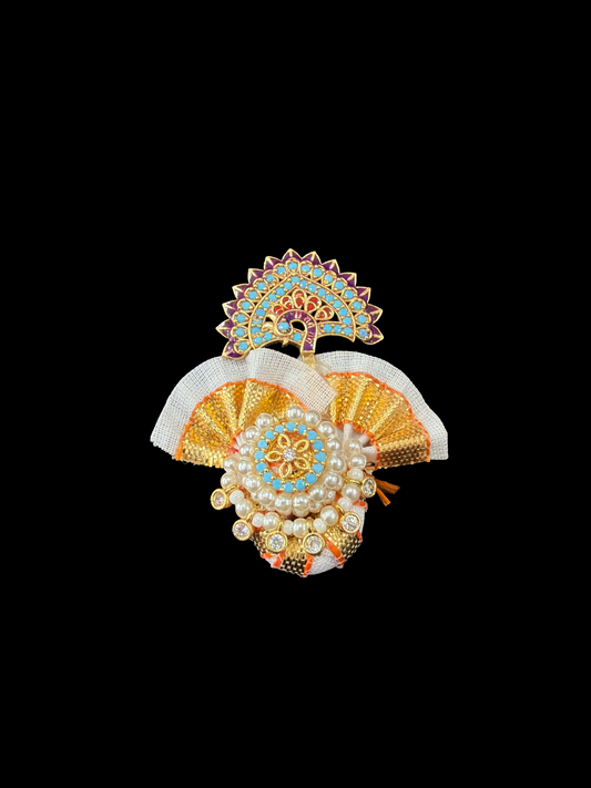 Khule Jod Mor Paag – Traditional Peacock Feather Shringar for Thakur Ji