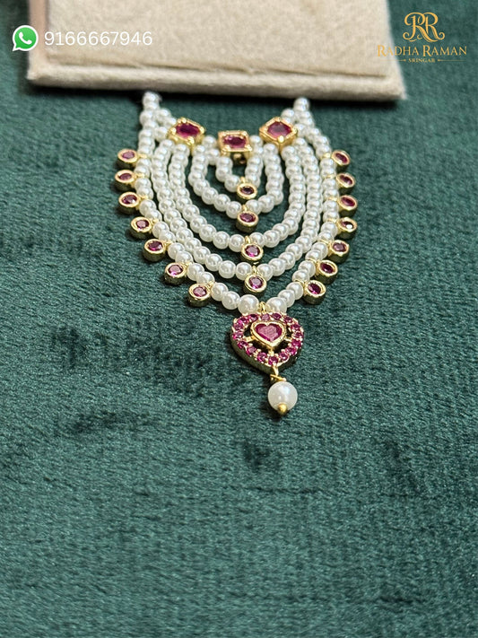 Shyam Prem Pearl Haar Shringar for Laddu