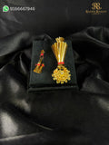Pushplika Soneri Paag with Katra – Traditional Golden Mukut for Laddu Gopal