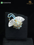 Laddu Gopal Paag with Colored Mani and Rhinestone Border