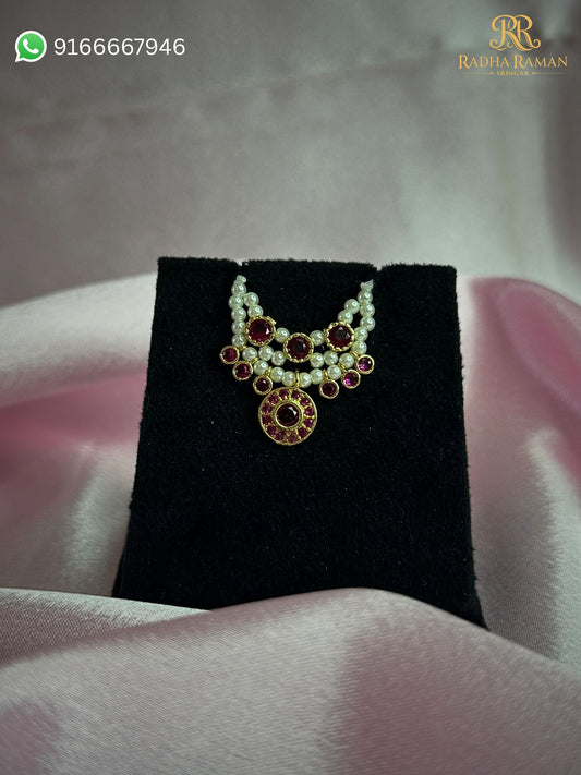 Chandrika Pearl Kanthi Mala (Gold Finish)
