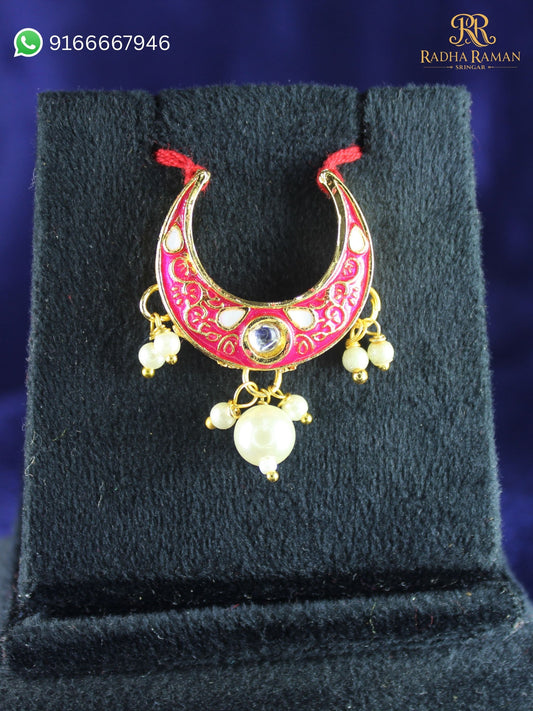 Nandlal Meenakari Pearl Hasli Haar | Radha Raman Shringar