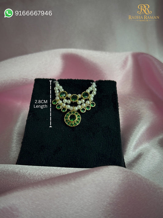 Brij Sungandha Kundan Pearl Mala (2.8 CM) | Thakurji Shringar Necklace | Available in Multiple Shades