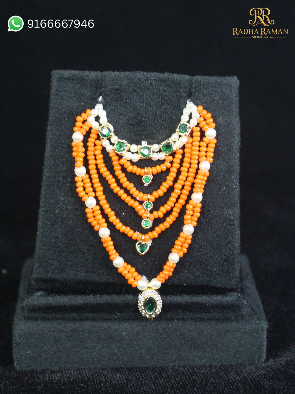 laddu gopal pearl multi layer haar