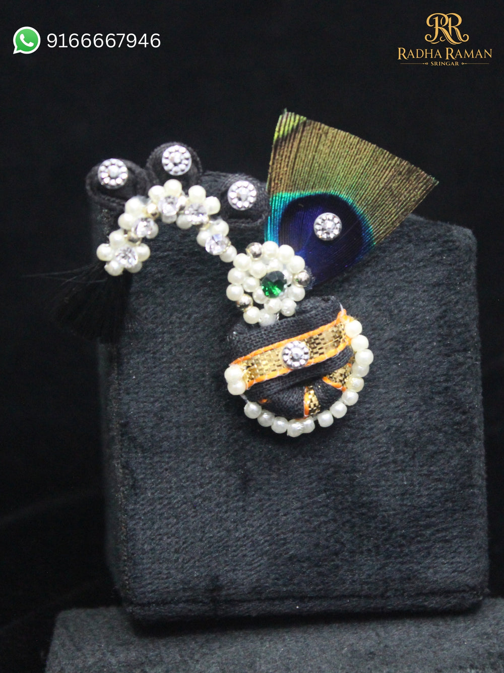 Laddu Gopal Morpankh Mastak Shringar Paag