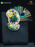 Laddu Gopal Peacock Feather Paag Shringar
