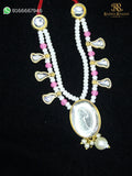 Radha Raman Pearl Kundan Haar