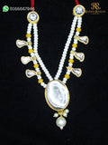 Radha Raman Pearl Kundan Haar