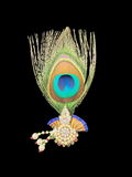 AD Paag With Morpankh – Premium Traditional Shringar for Thakur Ji | 10 CM