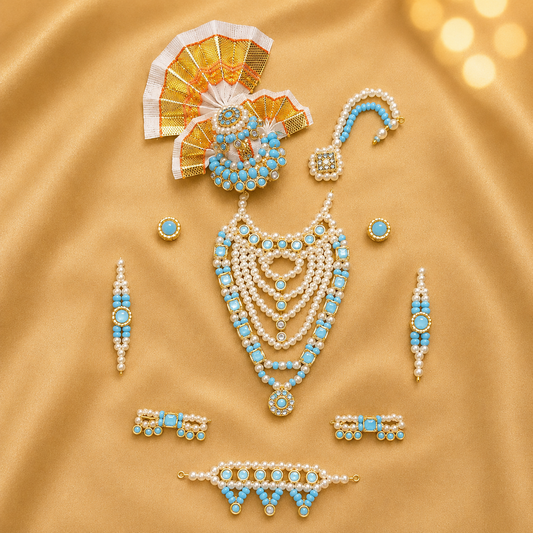 Premium AD Janmashtami Utsav Shringar Set — Royal Festive Shringar for Thakur Ji