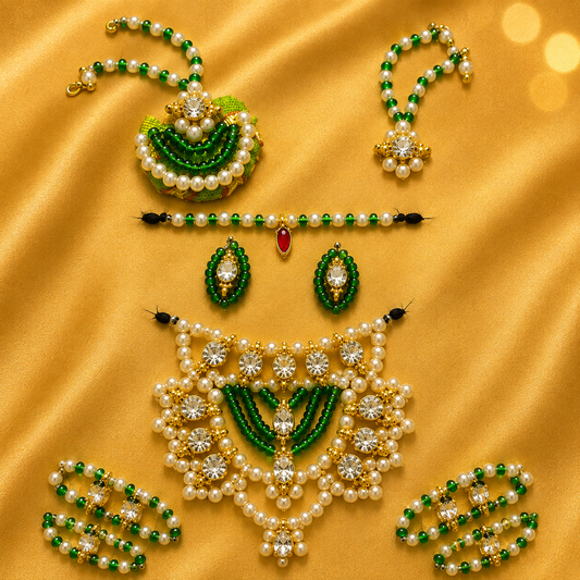 Premium Utsav Paag Shringar Set — Elegant Festive Shringar for Thakur Ji | 5.5 CM HEIGHT