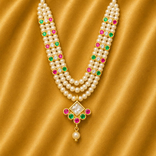 Thakur Ji Chauki Mala — Divine Decorative Mala for Mandir Shringar | 5.5 CM HEIGHT