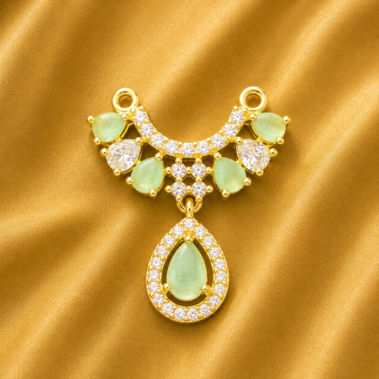 AD Kanthi Haar — Elegant Sparkling Neck Shringar for Gopal Ji | 2 CM HEIGHT