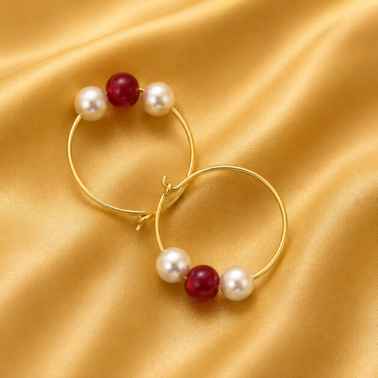 Radharaman Ji Baliya — Traditional Ear Shringar for Thakur Ji