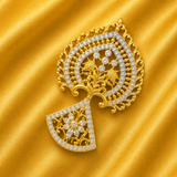 Premium AD Poonam Mukut – Royal Traditional Crown for Thakur Ji