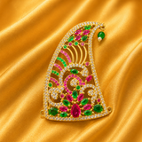Premium AD Mukut – Royal American Diamond Crown for Thakur Ji | 5.5 cm Height