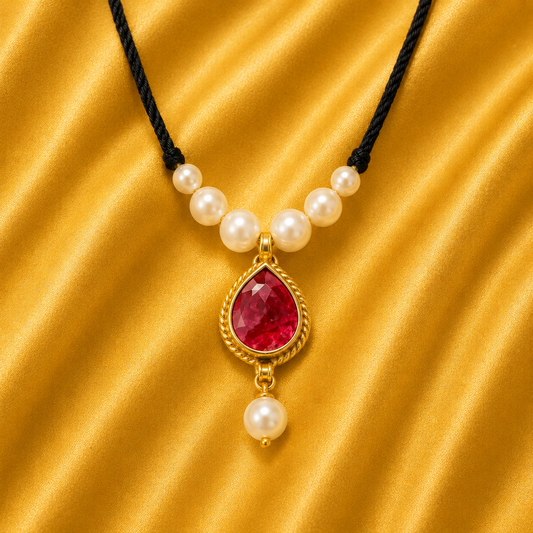 Colourful Moti AD Shringar Set — Premium Pearl & American Diamond Collection for Thakur Ji | 6.5 CM Long (Copy)