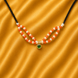 Single Stone AD Gop Mala — Premium American Diamond Necklace for Thakur Ji Shringar | 2.5 CM