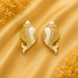 Shank Kundal — Traditional Conch Design Kundal for Thakur Ji Shringar