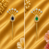Premium AD Kalgi — Royal American Diamond Kalgi for Thakur Ji Shringar | 3 CM