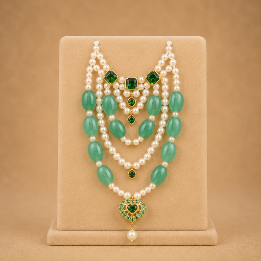 Multi-Layer Pearl Kanthi Mala (Color Variants Available)