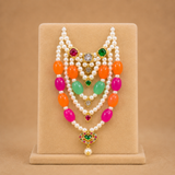 Multi-Layer Pearl Kanthi Mala (Color Variants Available)