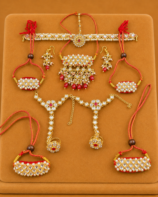 Rajwadi Rajasthani Shringar Set — Traditional Royal Set for Shri Ji