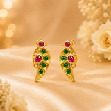 Mayur Kundan Kundal — Earrings for Thakur Ji Shringar | 2 CM