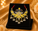 Mayur Rajsi Haar Mala — Morpankh Style Mala for Thakur Ji Shringar | 3.5 CM HEIGHT | 4.5 WIDTH