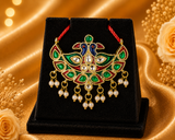 Mayur Rajsi Haar Mala — Morpankh Style Mala for Thakur Ji Shringar | 3.5 CM HEIGHT | 4.5 WIDTH