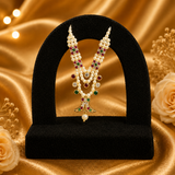 Waghnakh Pearl Mala – Triple Strand Haar for Thakurji (5 CM) | Traditional Shringar Jewellery