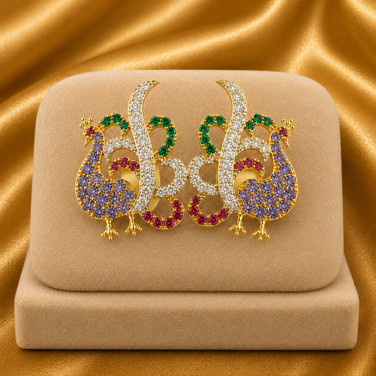 Brij Sugandha Mayurakrit Kundal | Radha Raman Shringar | 2 cm