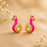 Morvansh Ratna Kundal for Laddu Gopal Ji | Peacock Inspired Stone Earrings | 1.8 CM