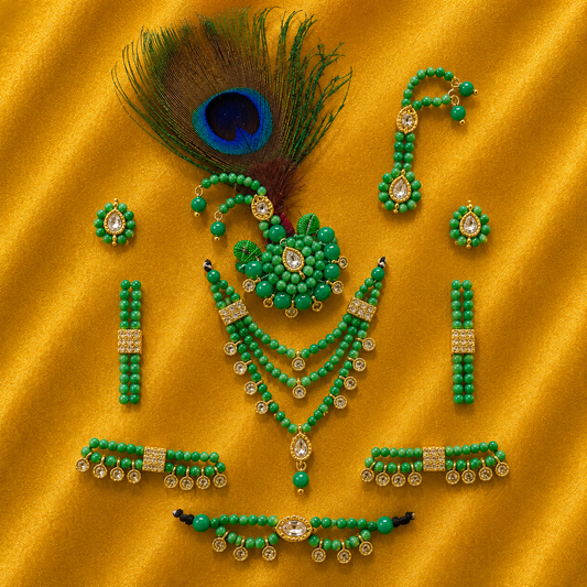 AD Multicolour Shringar Set – Premium Traditional Shringar for Thakur Ji