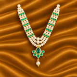 Royal AD Mala with Semi Moti for Thakur Ji | Traditional Shringar | 5.5 CM Height