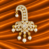 Royal AD Sirpech for Thakur Ji | Premium Head Shringar | 4 CM Height | 3 CM Width