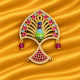 Royal AD Mayur Tipara for Thakur Ji | Premium Head Shringar | 4.5 Cm Height