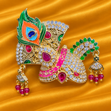 Premium MorMukut for Thakur Ji | Traditional Krishna Head Shringar | For 2 - 3 No Gopal Ji