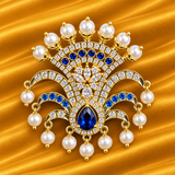 Shahi AD Tipara for Thakur Ji | Royal Thakur Ji Shringar | 4.5 CM HEIGHT