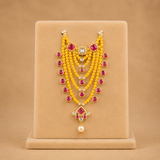 Jadauu Pearl Hasli Haar – 7 cm Length for Thakurji & Laddu Gopal